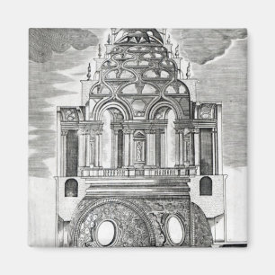 Illustratie architectuur magneet