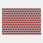 Illustratie Argyle Clothes in het rood Inpakpapier Vel (Voorkant 3)