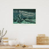 Illustratie  Aurora Borealis Poster (Keuken)
