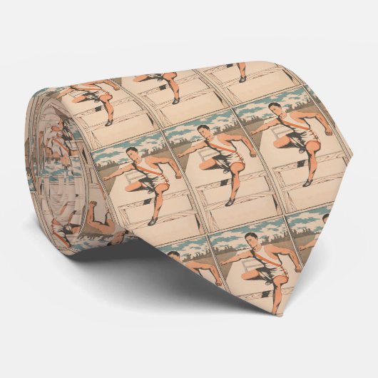 Illustratie  baan atlete (1906) stropdas (Opgerold)