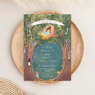 illustratie Baby Cradle Sip en zie Kaart