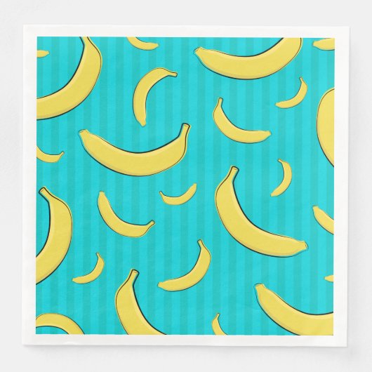 Illustratie bananen servet (Voorkant)