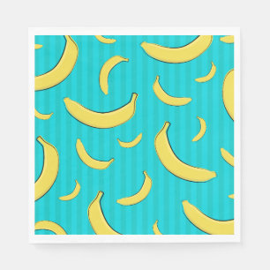 Illustratie bananen servet