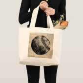  illustratie Baseball Newspapier Style Grote Tote Bag (Voorkant (product))