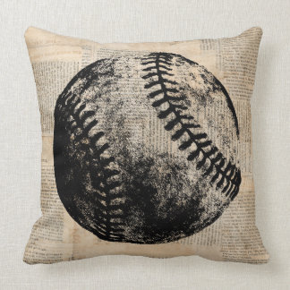 illustratie Baseball Newspapier Style Kussen