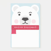 Illustratie Beer van Cute Winter Polar Post-it® Notes (Voorkant)