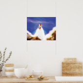 Illustratie bij lancering van Space Shuttle Poster (Keuken)