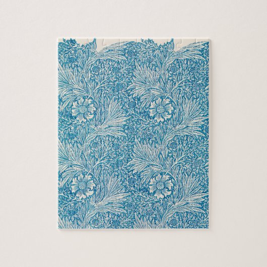 Illustratie blauw marigold Ornament Legpuzzel (Verticaal)