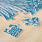 Illustratie  blauw marigold Ornament Legpuzzel (Zijkant)