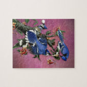 Illustratie  blauwe Jays (Audubon) Legpuzzel (Horizontaal)