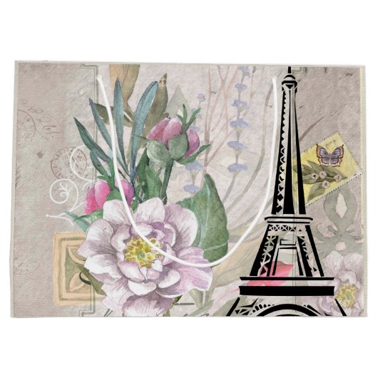 Illustratie bloem- en oliefabriek groot cadeauzakje (Achterkant)