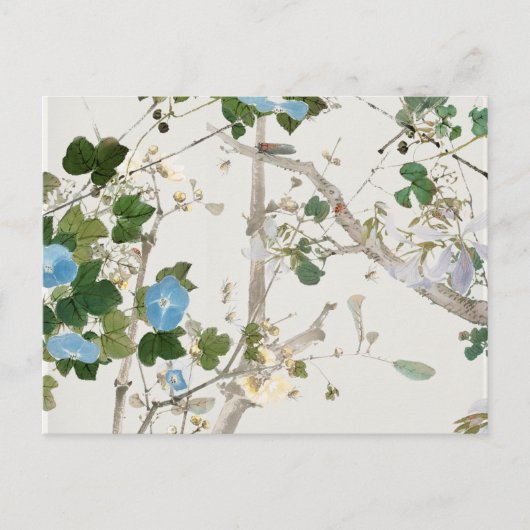 Illustratie  bloemen briefkaart (Voorkant)