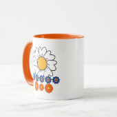 Illustratie bloemen mok (Voorkant links)