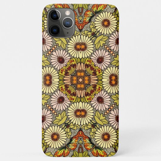  illustratie bloemen vlinderpatroon Case-Mate iPhone case (Achterkant)