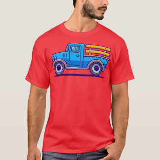 Illustratie Boerderij Cartoon auto T-shirt