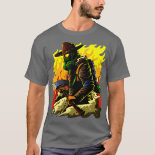 Illustratie brandweerman brandweerman Hero Brand T-shirt