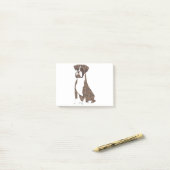 Illustratie Brindle Boxer Post-it® Notes (Op bureau)