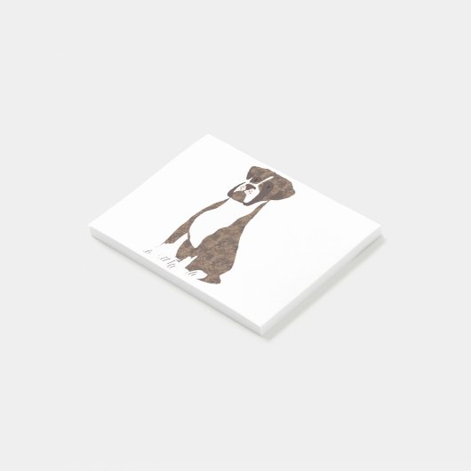 Illustratie Brindle Boxer Post-it® Notes (Schuin)