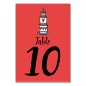 Illustratie bruilofttafel bruiloft kaart (Achterkant)