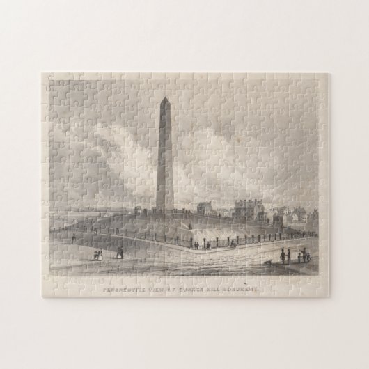 Illustratie  Bunker Hill Monument (1848) Legpuzzel (Horizontaal)