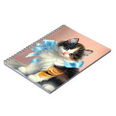  illustratie Calico Kitten Notitieboek (Linkerzijde)