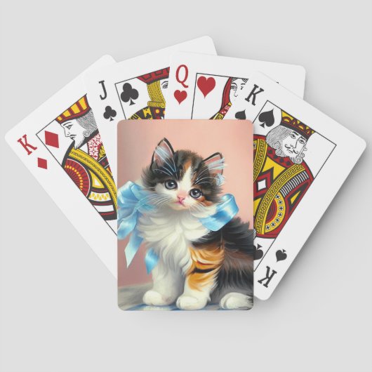  illustratie Calico Kitten Pokerkaarten (Achterkant)
