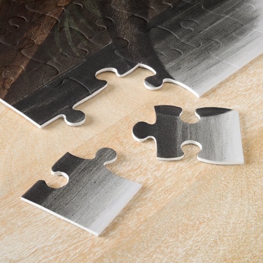 Illustratie Canada Otter (Lutra Canadensis) Legpuzzel (Zijkant)