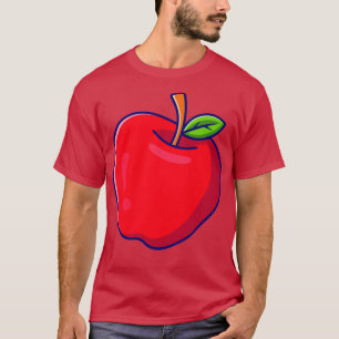 Illustratie Cartoon appelfruit T-shirt