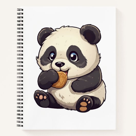 illustratie cartoon panda notitieboek (Voorkant)