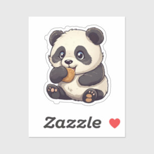 illustratie cartoon panda sticker