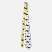 Illustratie cartoon politieauto stropdas (Achterkant)