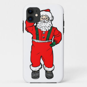 Illustratie Cartoon Santa Claus iPhone 11 Hoesje