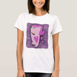 Illustratie Cartoon van Lovesick Girl Teen Monster T-shirt