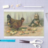 Illustratie Chicken Chick Dog Tissuepapier (Craft)