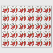 Illustratie Chili cartoon Cadeaupapier (Vlak)