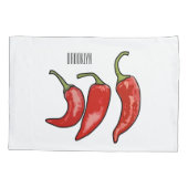 Illustratie Chili cartoon Kussensloop (Achterkant)