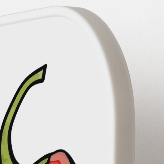 Illustratie Chili cartoon Pickleball Paddle (Links Detail)