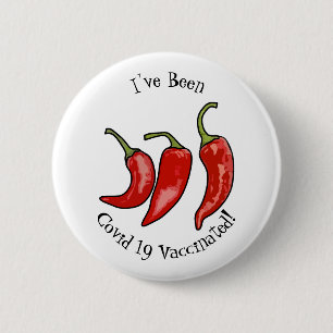 Illustratie Chili cartoon Ronde Button 5,7 Cm