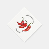 Illustratie Chili cartoon Servet (Hoek)
