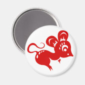 Illustratie Chinese astrologie Rat Magneet (Voorkant / Achterkant)