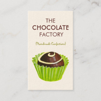 Illustratie Chocolate Truffle-Visitekaartjes Visitekaartje