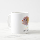 Illustratie chubby chicken Bella Koffiemok (Voorkant links)