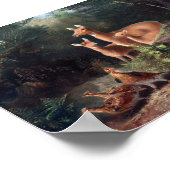  illustratie Deer Poster (Hoek)