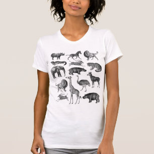 Illustratie  diersafari t-shirt