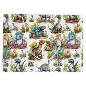 Illustratie Dinosaur Groot Cadeauzakje (Achterkant)