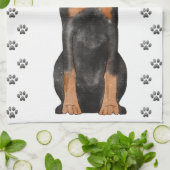 Illustratie Doberman Theedoek (Gevouwen)