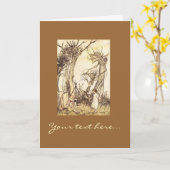 Illustratie door Arthur Rackham Kaart (Gele Bloem)