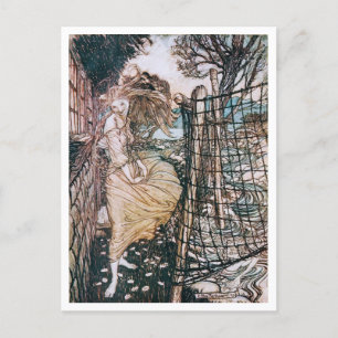  illustratie door Arthur Rackham Undine Briefkaart