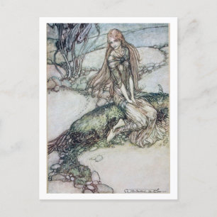  illustratie door Arthur Rackham Undine Briefkaart