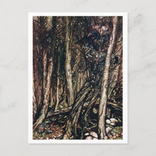 illustratie door Arthur Rackham Undine Briefkaart